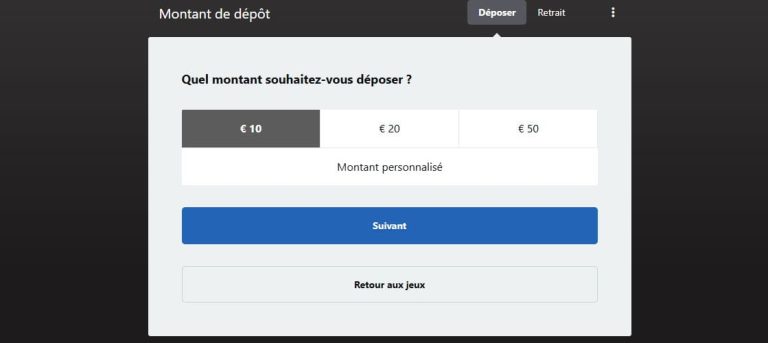 Luxury Casino dépôt