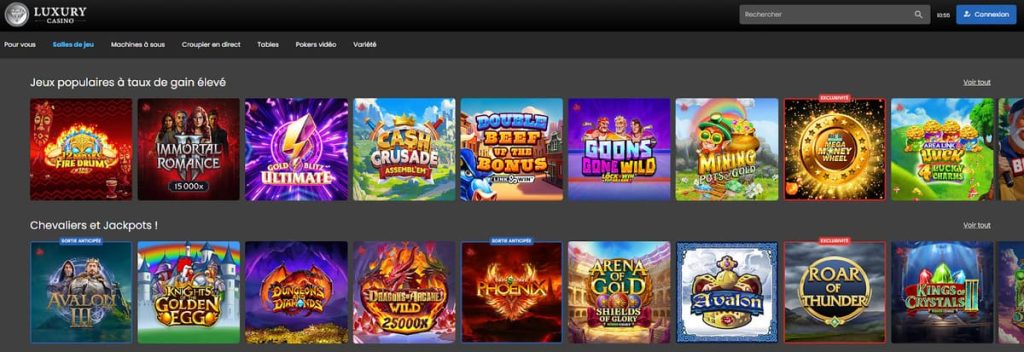 Luxury Casino jeux